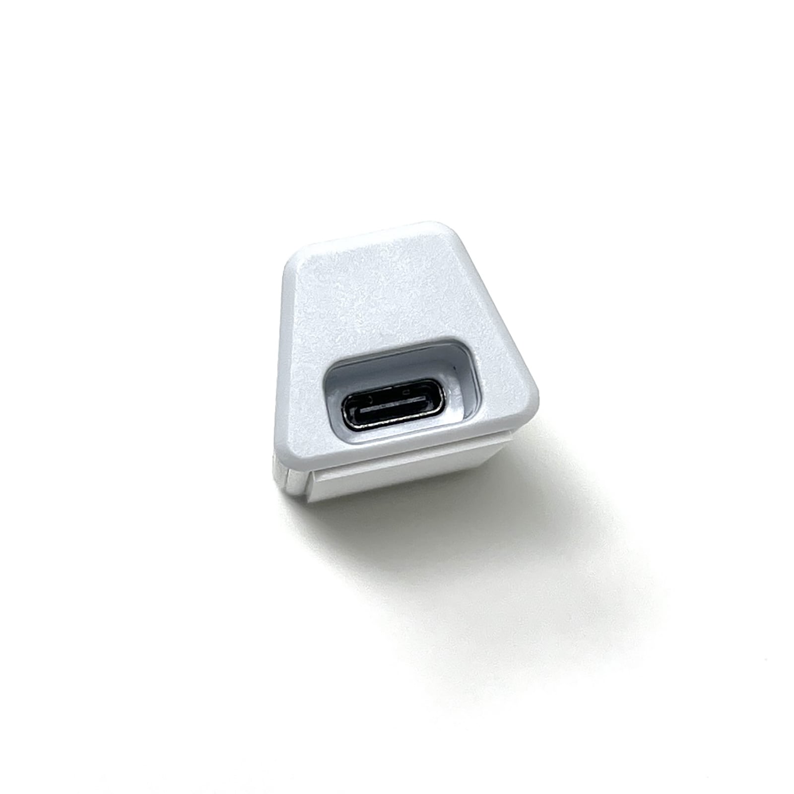 Compact USB to Type-C Adapter for Razer V2 DeathAdder Wireless Mouse White